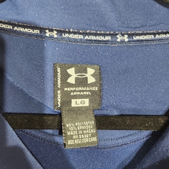 Under Armour Performance Blue Long Sleeve Top Mens Large - Picture 4 of 6
